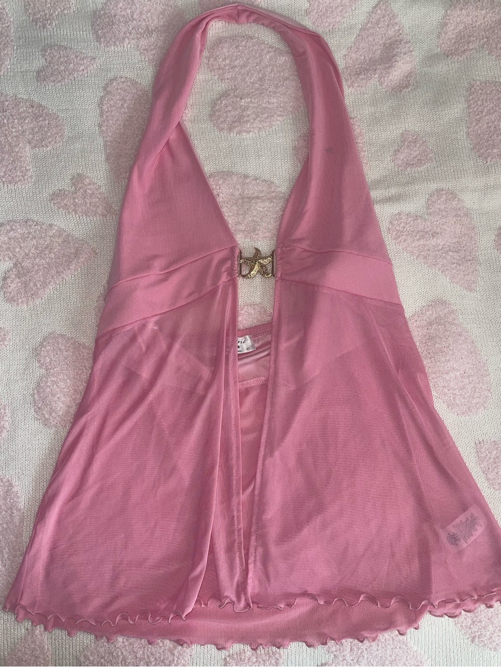 y2k halter neck top
